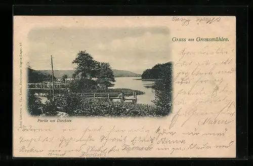 AK Gremsmühlen, Partie am Diecksee