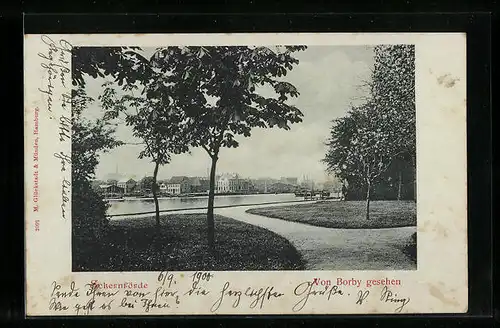 AK Eckernförde, Ort von Borby gesehen