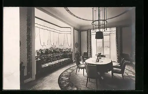 AK Hamburg, Ausstellung bemalter Wohnräume 1911, Gesellschaftszimmer