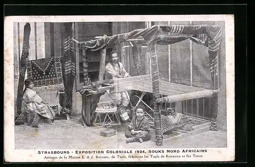 AK Strasbourg, Exposition Coloniale 1924, Souks Nord Africains