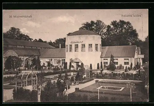 AK Bern, Landes-Ausstellung 1914, Milchwirtschaft