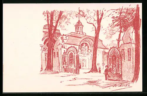 Künstler-AK Bern, Der Schweiz. Landes-Ausstellung 1914, Kapelle