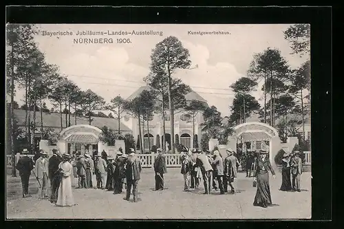 AK Nürnberg, Bayerische-Jubiläums-Landes-Ausstellung 1906 - Kunstgewerbehaus