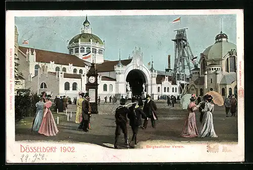 AK Düsseldorf, Industrie- und Gewerbe-Ausstellung 1902, Bergbaulicher Verein