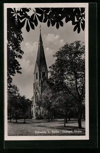 AK Eichwalde bei Berlin, Evangel. Kirche