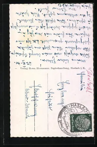 AK Haslach /Kinzigtal, Gesamtansicht aus der Vogelschau