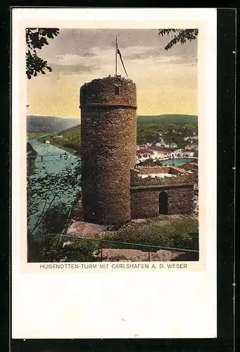 AK Carlshafen a. d. Weser, Hugenotten-Turm