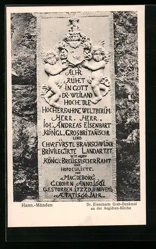 AK Hann Münden, Dr. Eisenbart`s Denkmal