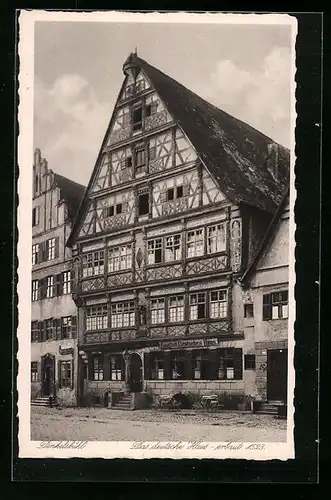 AK Dinkelsbühl, Das deutsche Haus