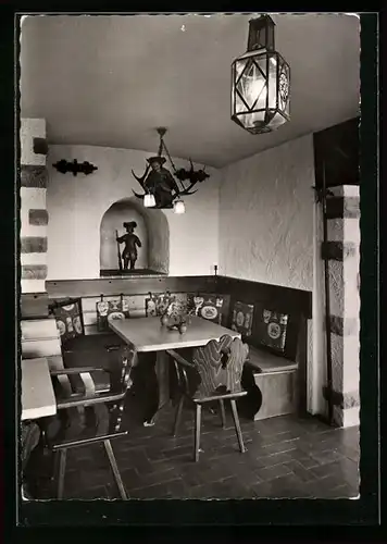 AK Bühl /Baden, Gaststätte Burg-Windeck-Betriebe, Innenansicht