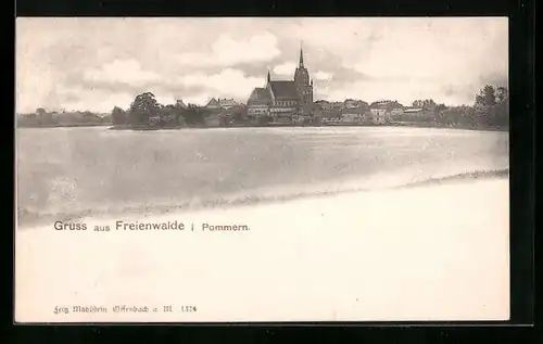 AK Freienwalde, Panorama des Ortes