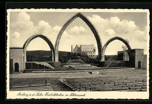 AK Marburg /Lahn, Freilichtbühne im Schlosspark