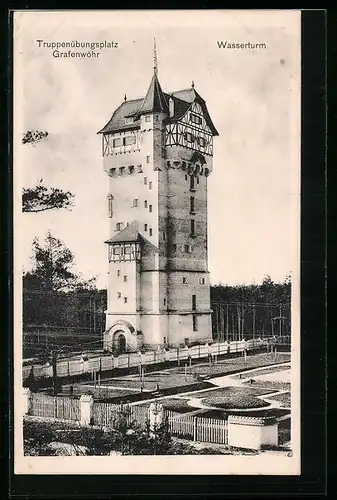 AK Grafenwöhr, Truppenübungsplatz, Wasserturm