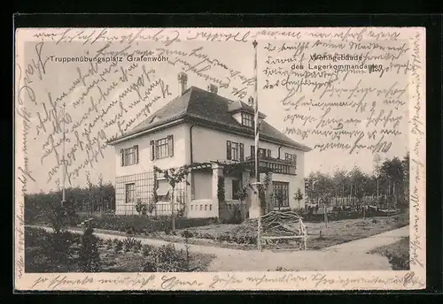 AK Grafenwöhr, Wohngebäude des Lagerkommandanten auf dem Truppenübungsplatz