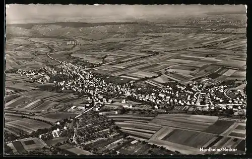 AK Nordheim /Neckar, Gesamtansicht vom Flugzeug aus