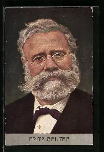 AK Portrait Fritz Reuter
