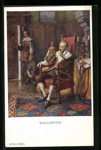 Künstler-AK M. Munk Nr. 1113: Wallenstein