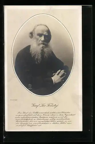 AK Dichter Graf Leo Tolstoj