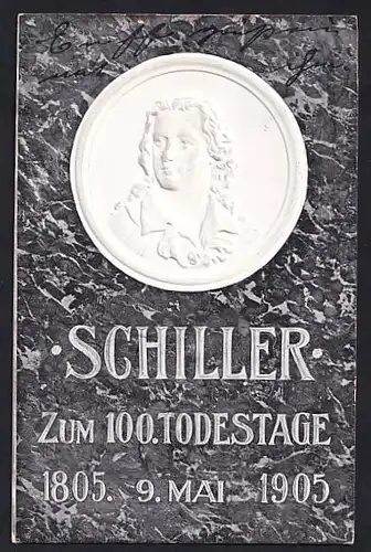 Präge-AK Schiller, Zum 100. Todestage 1905