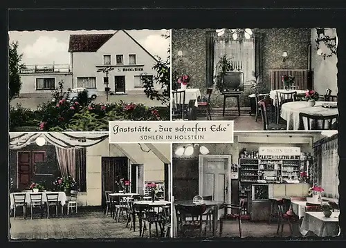 AK Sühlen /Holstein, Gasthaus Zur scharfen Ecke