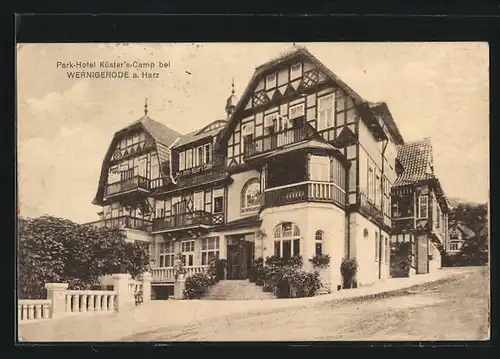AK Wernigerode /Harz, Park-Hotel Küster`s Camp