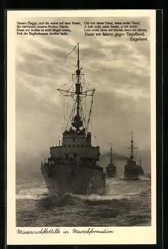 AK Minensuchflottille in Marschformation