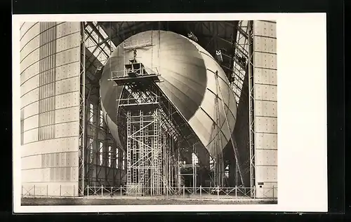 AK Friedrichshafen, Zeppelin LZ 129 in Bau, Luftschiff