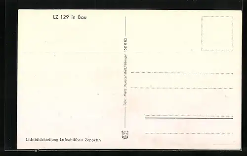 AK Friedrichshafen, Zeppelin LZ 129 in Bau, Luftschiff