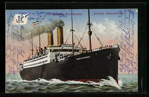 AK Passagierschiff George Washington