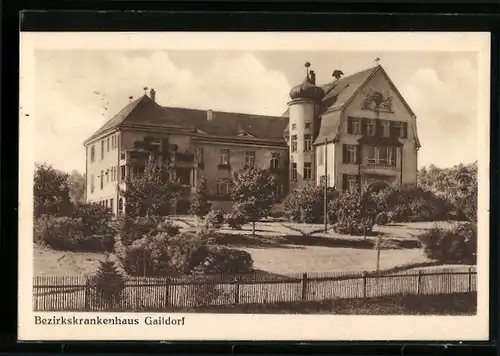 AK Gaildorf, Ansicht vom Bezirkskrankenhaus