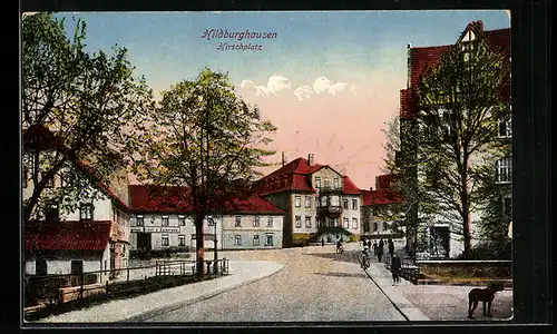 AK Hildburghausen, Partie am Hirschplatz