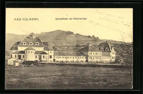 AK Bad Colberg, Sprudelhalle mit Bäderanlage