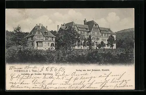 AK Römhild /Thür., Heilstätte am Grossen Gleichberg