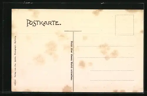 AK Kyllburg, Ortspartie an der Brücke mit Gasthaus Witt