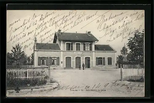 AK Boussac, La Gare, Bahnhof