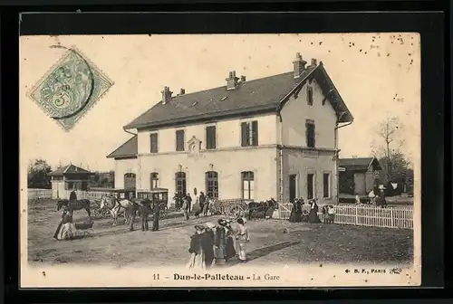AK Dun-le-Palleteau, La Gare, Bahnhof