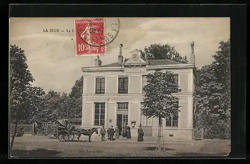 AK La Suze, La Gare, Bahnhof