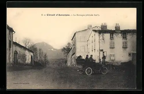 AK Auvergne, La Barraque, Autorennen