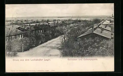 AK Lockstedt, Lockstedter Lager, Baracken und Uebungsplatz