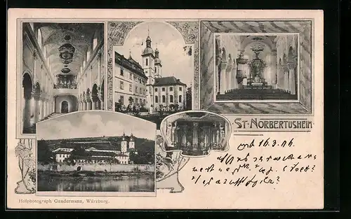 AK Oberzell, das Kloster St. Norbertusheim, Kircheninneres