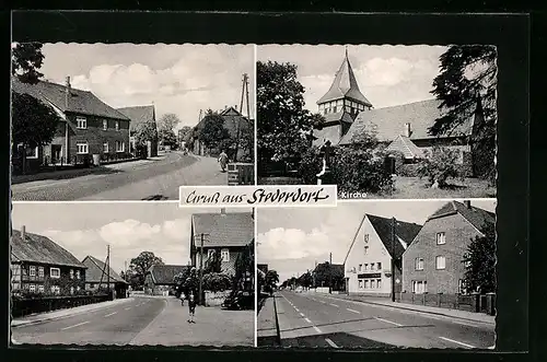 AK Stederdorf, Kirche, Ortsansichten