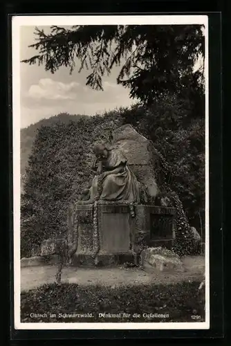 AK Gutach im Schwarzwald, Denkmal für die Gefallenen