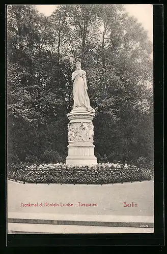 AK Berlin, Denkmal Königin Luise im Tiergarten