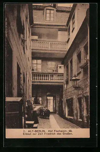 AK Berlin, Alt-Berlin, Hof Fischerstrasse 29