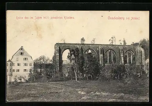 AK Gnadenberg bei Altdorf, Ruine des Klosters Gnadenberg