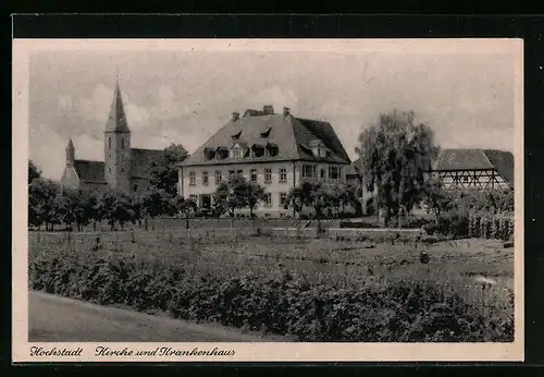 AK Hochstadt, Kirche und Krankenhaus