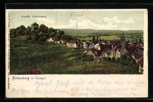 AK Rotenberg, Rotenberg mit Kapelle Württemberg