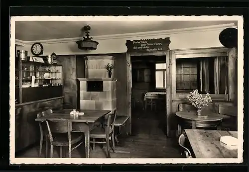 AK Stocksberg, Gasthaus zur Krone, Innenansicht