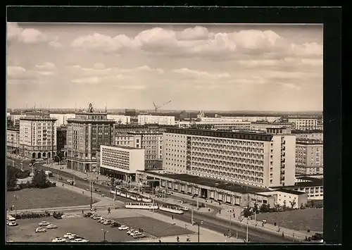 AK Magdeburg, Otto von Guericke-Strasse mit Interhotel International