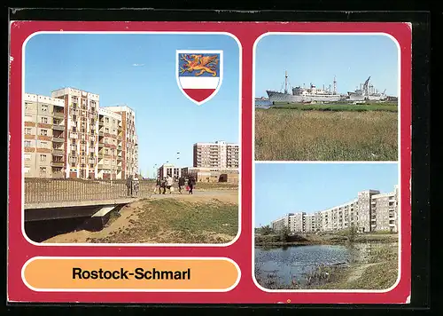 AK Rostock-Schmarl, Nikolai-Kusnezow-Ring, Jugendtouristenhotel, Wappen